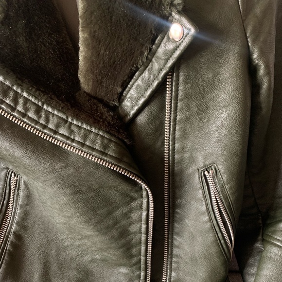 Faux Fur Moto Jacket - Picture 5 of 16